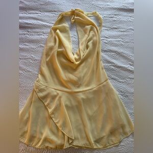 Yellow Halter Dress